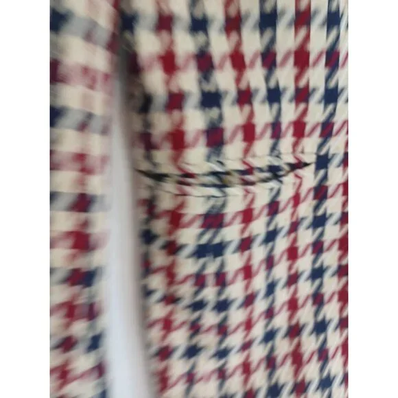 Ted Lapidus Paris Vintage Haute Couture 1970 Houndstooth Women Blazer Jacket M - Picture 5 of 16